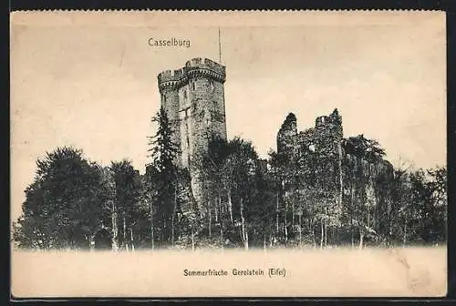 AK Gerolstein /Eifel, Die Ruine der Casselburg