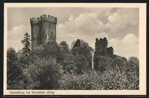 AK Gerolstein /Eifel, Turm der Casselburg