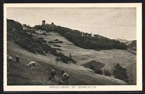 AK Gerolstein, Kühe vor der Casselburg