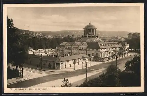 AK Stuttgart, Kunstgebäude, Aussenansicht