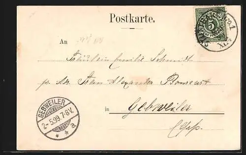 AK Stuttgart, Panoramablick mit dem Hasenberg