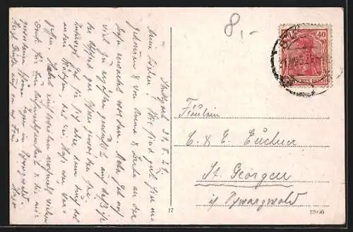 AK Stuttgart, Blick auf das Rathaus