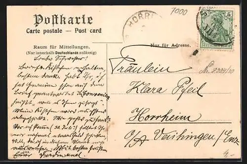 AK Stuttgart, Das Rathaus von der Stiftskirche aus