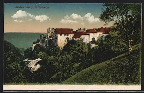 AK Lauterburg, Blick auf die Schlossruine