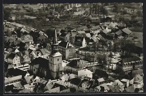 AK Burgdorf / Hannover, Ortsansicht mit der Kirche