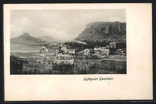 AK Gerolstein, Teilansicht mit Felswänden