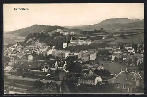 AK Gerolstein, Teilansicht aus der Vogelschau