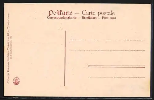 AK Gerolstein, Teilansicht mit Burgruine
