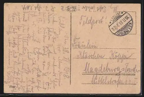 AK Gerolstein, Ortsansicht aus der Vogelschau