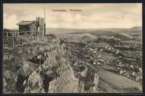 AK Gerolstein, Ortsansicht mit Munterlay