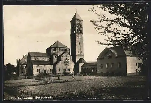 AK Gerolstein /Eifel, Partie an der Erlöserkirche