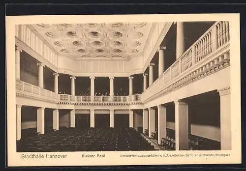 AK Hannover, Der Kleine Saal der Stadthalle