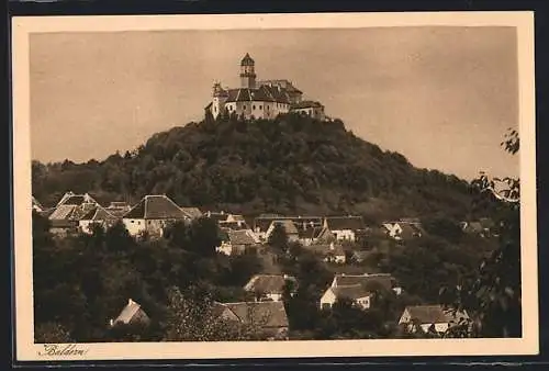 AK Baldern, Teilansicht mit Schloss