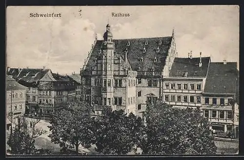 AK Schweinfurt a. Main, Blick auf das Rathaus