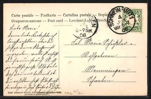 AK Schweinfurt, Am kgl. Justizgebäude