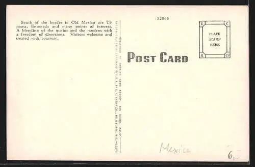 AK Mexico, International Boundary Line between Mexico and U. S.