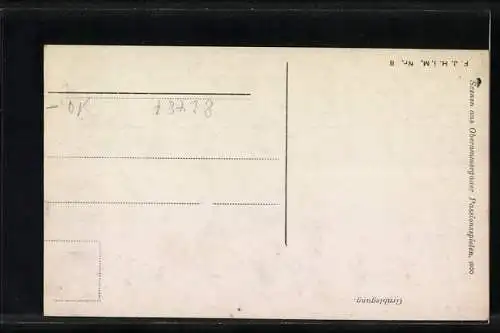 AK Oberammergau, Passionsspiel 1900, Grablegung