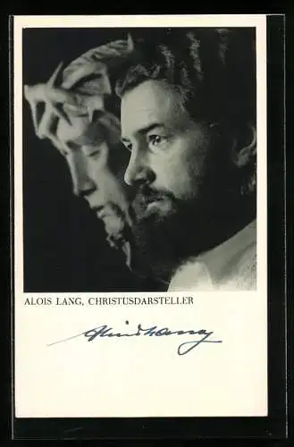 AK Christusdarsteller Alois Lang, Passionsspiele