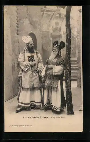 AK Nancy, La Passion à Nancy, Caiphe et Anne