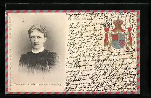 AK Elisabeth Grossherzogin von Oldenburg, Wappen