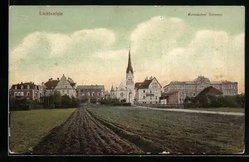 AK Ganzsache Bayern PP27C58 /04: Lichtenfels / Main, Liederkranz & 50-J. Jubiläum 1912, Kronacher Strasse
