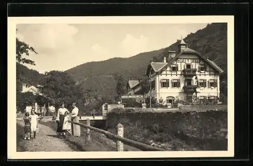 AK Spitz a. D., Hotel Mieslingtal und Brücke