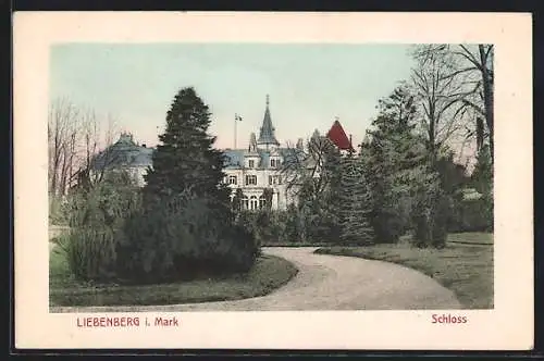 AK Liebenberg i. Mark, Blick zum Schloss