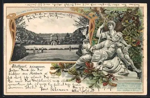 Passepartout-Lithographie Stuttgart, Anlagensee