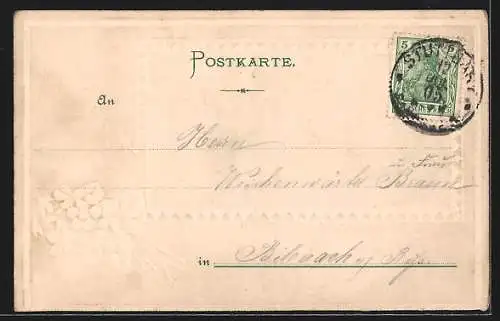 Passepartout-Lithographie Stuttgart, Politechnikum und Stadtgarten