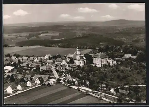 AK Hohenstadt / Aalen, Gesamtansicht, Flugzeugaufnahme