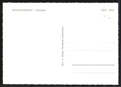AK Unterkochen /Württ., Teilansicht der Ortschaft