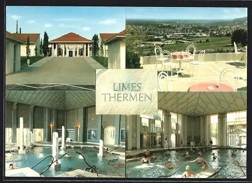 AK Aalen, Limes-Thermen mit Becken und Terrasse