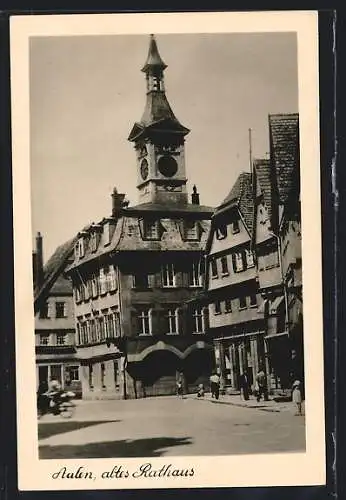 AK Aalen, Altes Rathaus im Sonnenschein