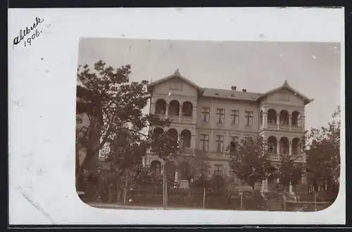 Foto-AK Ahlbeck /Ostsee, Ansicht einer Villa 1906