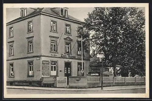 AK Friedberg i. H., Restaurant u. Metzgerei zum Taunus