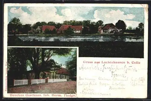 AK Lachtehausen, Deeckes Gasthaus von H. Tiedge