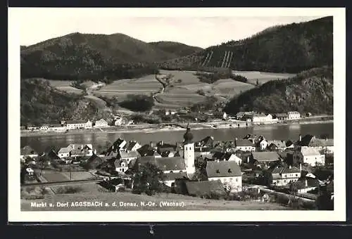 AK Aggsbach a.d. Donau, Ansichten von Markt und Dorf