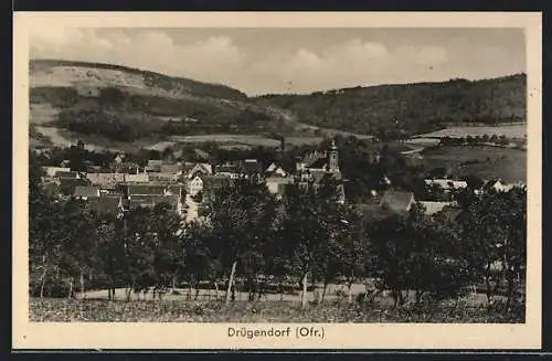 AK Drügendorf (Ofr.), Gesamtansicht aus der Vogelschau