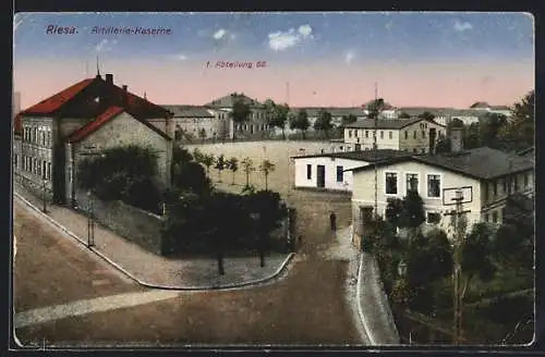 AK Riesa, Artillerie-Kaserne, 1. Abteilung 68