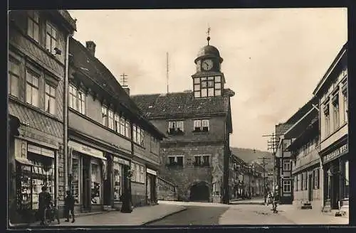 AK Bleicherode, Rathaus, Geschäfte