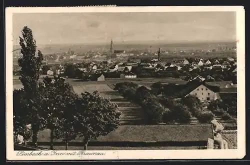 AK Simbach / inn, Gesamtansicht mit Braunau