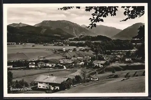 AK Eisenärzt /Obb., Ortsansicht aus der Vogelschau