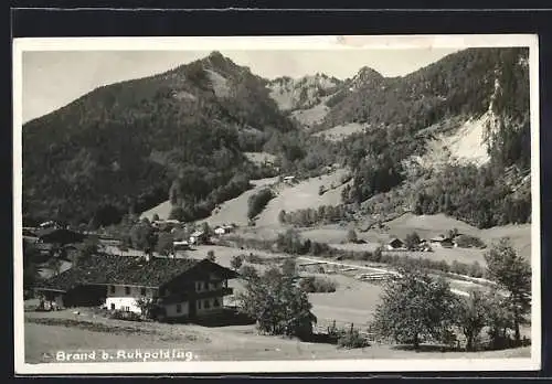 AK Brand b. Ruhpolding, Ortsansicht aus der Vogelschau