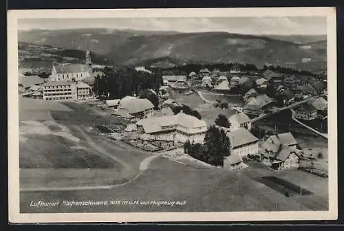 AK Höchenschwand, Ortsansicht vom Flugzeug aus gesehen