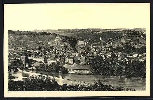 AK Esslingen a. Neckar, Blick vom Eisberg