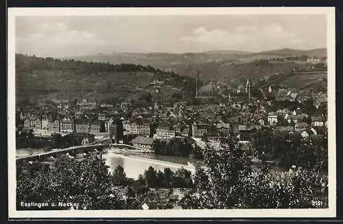 AK Esslingen a. Neckar, Totalansicht