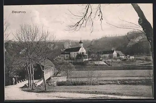 AK Beuron, Blick zur Kirche