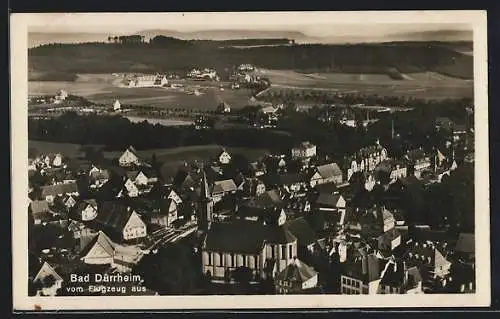 AK Bad Dürrheim, Ortsblick vom Flugzeug aus