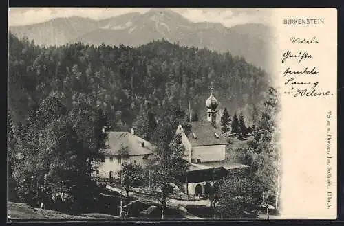 AK Birkenstein, die Kirche am Wald