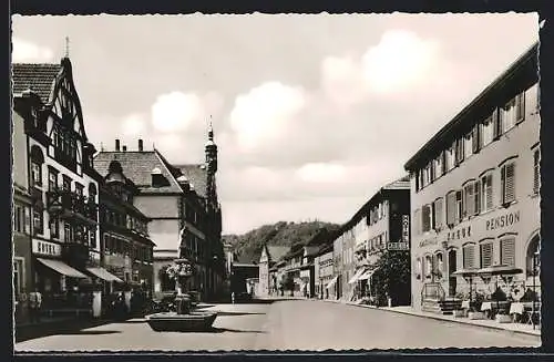 AK Wolfach, Blick in die Hauptstrasse